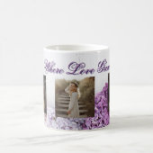 Where Love Grows Mug | Personalized Lilac Photo Mu (Centre)