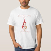 Where Passion Meets Heart Artist Name T-shirt (Devant)
