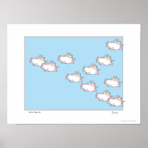 WHERE PIGS FLY poster par Sandra Boynton