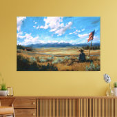 Where the Flag Still Flies  Canvas Afdruk (Insitu (Woonkamer))