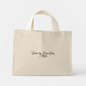 “Where the Road Ends, I Begin” Tote Bag (Dos)