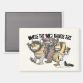 Where the Wild Things Are Characters & Logo Magneet (Voorkant / Achterkant)