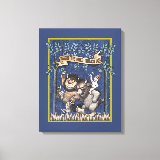 Where the Wild Things Are Grafisch Canvas Afdruk (Voorkant)