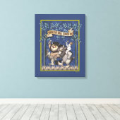 Where the Wild Things Are Grafisch Canvas Afdruk (Insitu (Houten vloer))