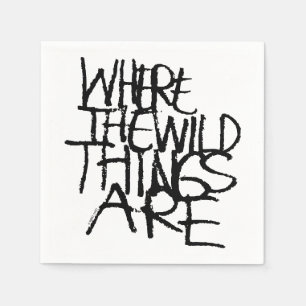 Where the Wild Things Are Handgeschreven Servet