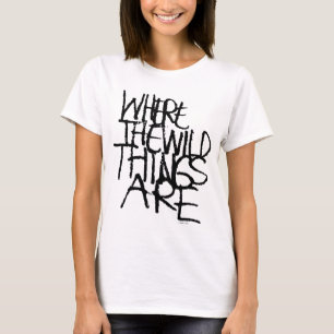 Where the Wild Things Are Handgeschreven T-shirt
