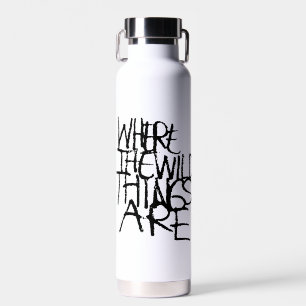 Where the Wild Things Are Handgeschreven Waterfles
