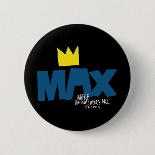 Where the Wild Things Are   Max en Kroon Ronde Button 5,7 Cm