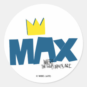 Where the Wild Things Are Max en Kroon Ronde Sticker