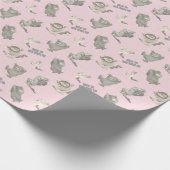 Where the Wild Things Are Pink Star Pattern Cadeaupapier (Hoek)