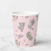 Where the Wild Things Are Pink Star Pattern Papieren Bekers (Voorkant)