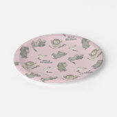 Where the Wild Things Are Pink Star Pattern Papieren Bordje (Gekanteld)