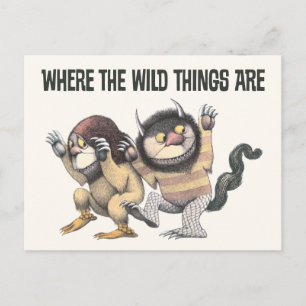 Where the Wild Things Are   Twee wilde dingen Briefkaart