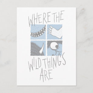 Where The Wild Things Are   Vierkant Grafisch Briefkaart