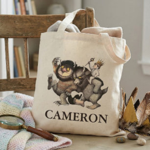 Where the Wild Things Are Voeg uw naam toe Tote Bag