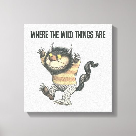 Where the Wild Things Are | Wild Thing Canvas Afdruk (Voorkant)