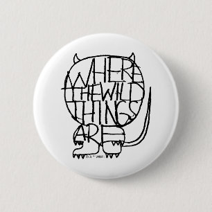 Where the Wild Things Are   Wild Thing-schets Ronde Button 5,7 Cm