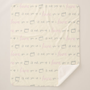 Where the Wild Things Quote-patroon Sherpa Deken