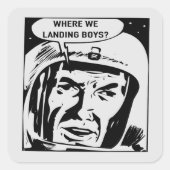 Where we landing boys? Sticker (Devant)