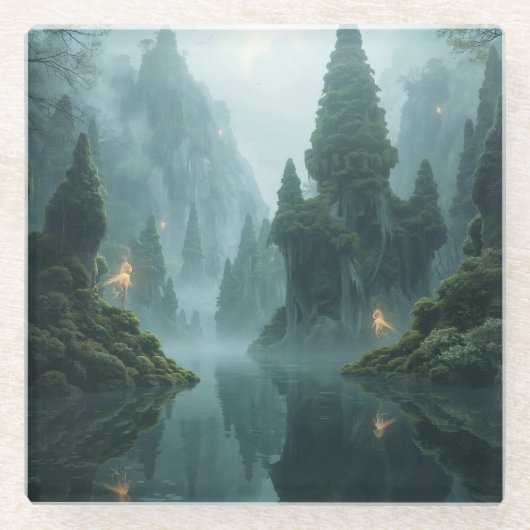 Where Winged Spirits Wander Glazen Onderzetter (Voorkant)