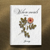 Where Words Bloom – Personalized Writing Journal