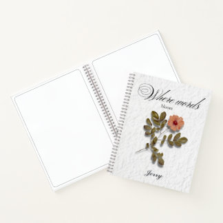 Where Words Bloom – Personalized Writing Journal Notitieboek