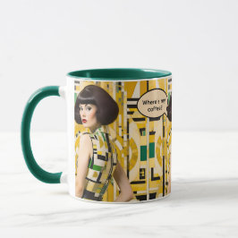 Where's My Coffee Retro Beauty 60s coffee mug Mok