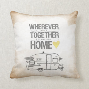 Wherever We Are Together serie- Shasta aanhangwage Kussen