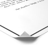 Which Side of The Fence (Black and White)- Poster  (Coin)