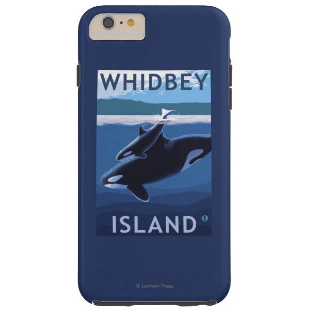 Whidbey Island, WashingtonOrca en Calf Case-Mate iPhone Case (Achterkant)