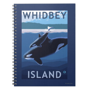 Whidbey Island, WashingtonOrca en Calf Notitieboek