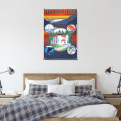 Whidbey Island, WashingtonScene Travel Poster Canvas Afdruk (Insitu (Slaapkamer))
