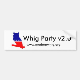 whigowl2, Whig Party v2.0, www.modernwhig.org Bumpersticker