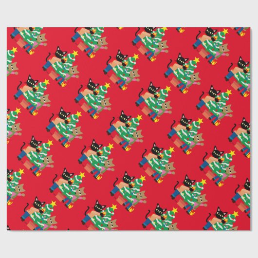 Whim and Sam's Kerstmis Cadeaupapier (Vlak)