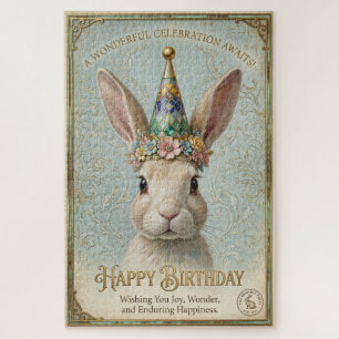 Whim Bunny Verjaardag Elegantie Legpuzzel