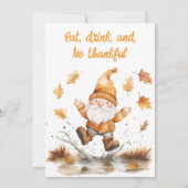 Whim Wham Kabouter Friendsgiving Uitnodiging (Achterkant)