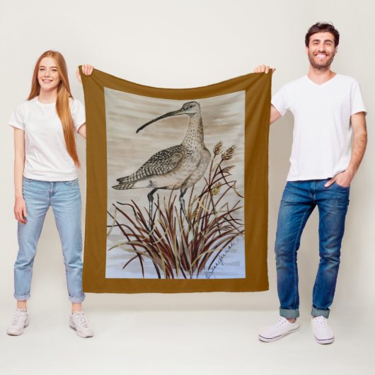 Whimbrel fleece deken (In situ)