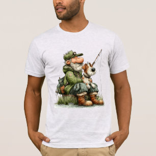 Whimelse Vissersman Luie Dag Vissen T-shirt
