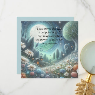 Whimical Night & Quote Bedankkaart
