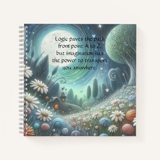 Whimical Night & Quote Notitieboek (Voorkant)