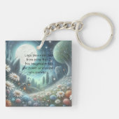 Whimical Night & Quote Sleutelhanger (Achterkant)