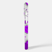 Whimige paarse witte harten bloemen bloem naam Case-Mate iPhone case (Achterkant / Links)