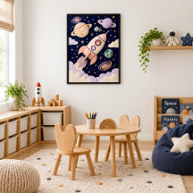Whimige Pastelkleurige Kinderen Ruimte Avontuur Me