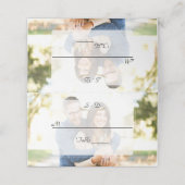 Whimige vervaagde foto geometrische bruiloft (Buitenkant ongevouwen)