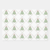 Whimiscal Christmas Tree Wrapping Paper (Voorkant 3)