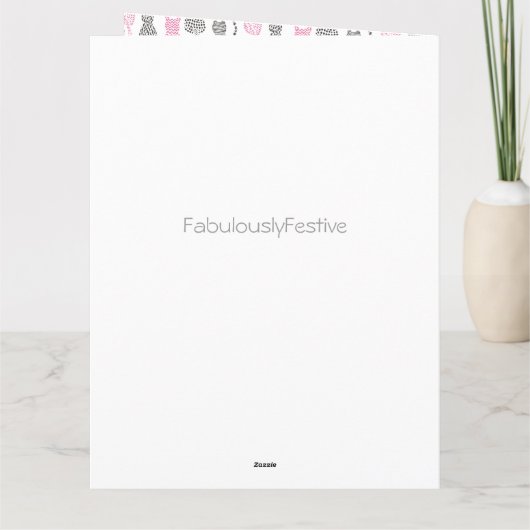 Whimiscal Roze en Grijs Schets Kat Gift Ideeën Kaart (Achterkant)