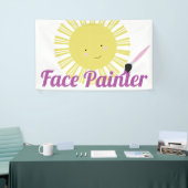 Whimiscal Zon Gezichtsschilder Gezichtsbeschilderi Spandoek (Beurs)