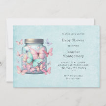 Whimische Vlinders in een Pot Baby Shower