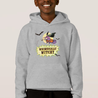 Whimsally Witchy Kinder Grijze Hoodie