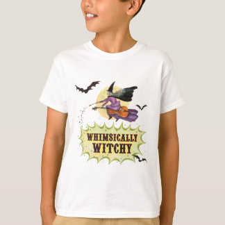 Whimsally Witchy Kinder witte T-shirt